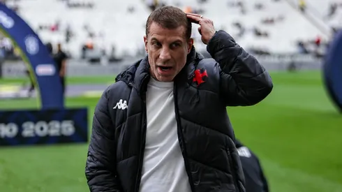 Pedrinho presidente do Vasco antes da partida contra o Corinthians no estadio Arena Corinthians pelo campeonato Brasileiro A 2025. Foto: Fabio Giannelli/AGIF