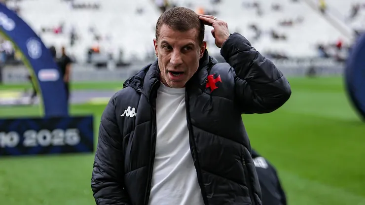Pedrinho presidente do Vasco antes da partida contra o Corinthians no estadio Arena Corinthians pelo campeonato Brasileiro A 2025. Foto: Fabio Giannelli/AGIF
