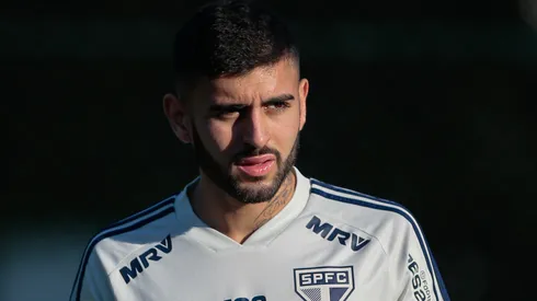 Igor Liziero treinando pelo São Paulo em 2019