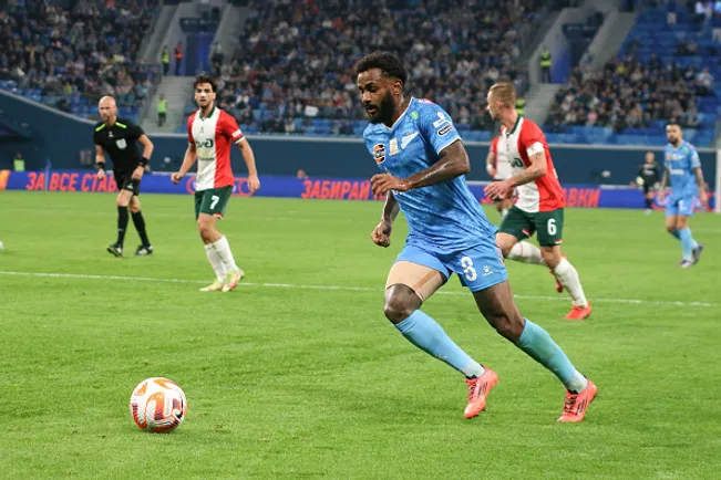 Wendel atuando no Zenit em 2024 – (Photo by Maksim Konstantinov/SOPA Images/LightRocket via Getty Images)
