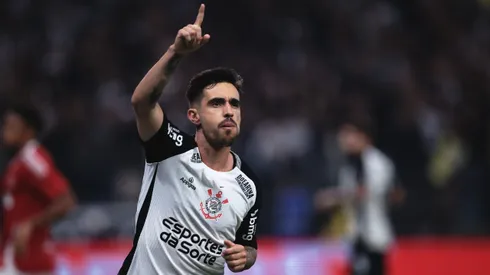 Igor Coronado comemorando gol pelo Corinthians. Foto: Ettore Chiereguini/AGIF