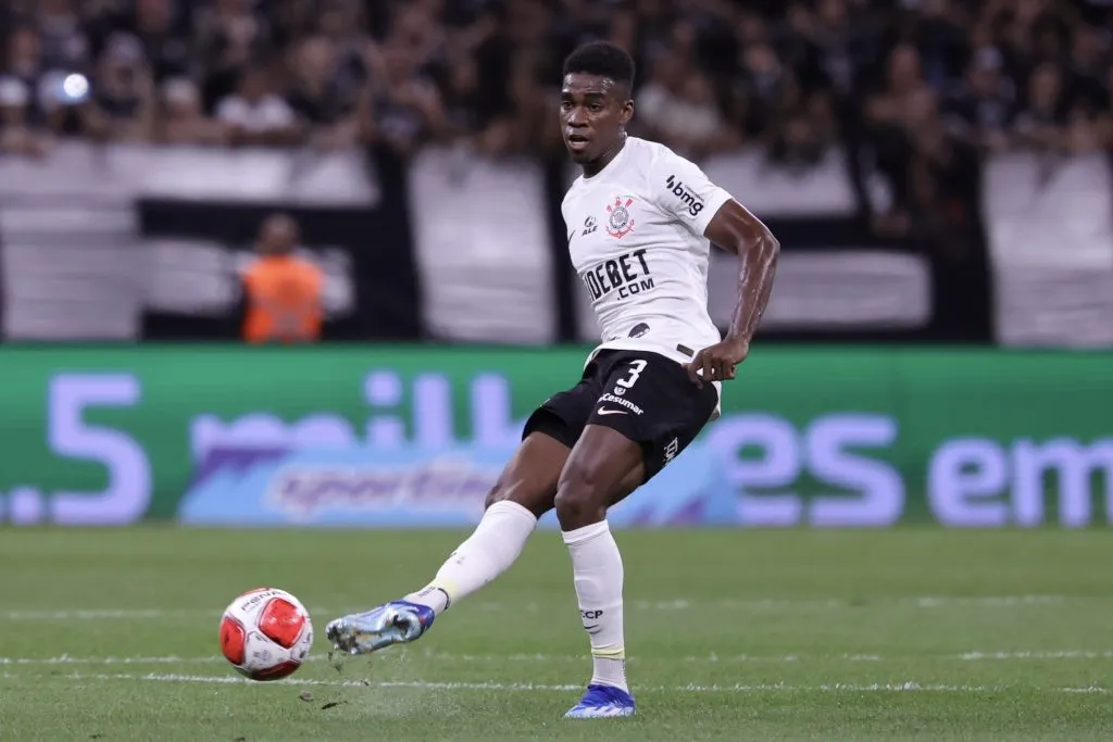SP – SAO PAULO – 25/02/2024 – PAULISTA 2024, CORINTHIANS X PONTE PRETA – Felix Torres jogador do Corinthians durante partida contra o Ponte Preta no estadio Arena Corinthians pelo campeonato Paulista 2024. Foto: Marcello Zambrana/AGIF