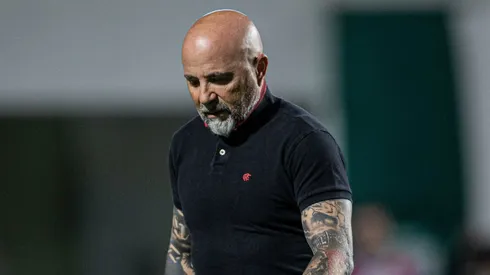 Jorge Sampaoli durante confronto entre Flamengo x Goiás no Brasileirão 2023.