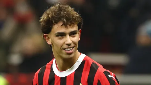 João Félix em partida pelo Milan. (Photo by Marco Luzzani/Getty Images)