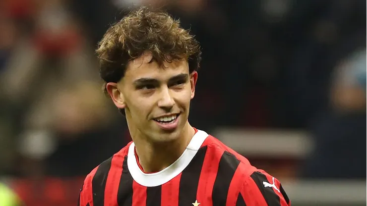 João Félix em partida pelo Milan. (Photo by Marco Luzzani/Getty Images)