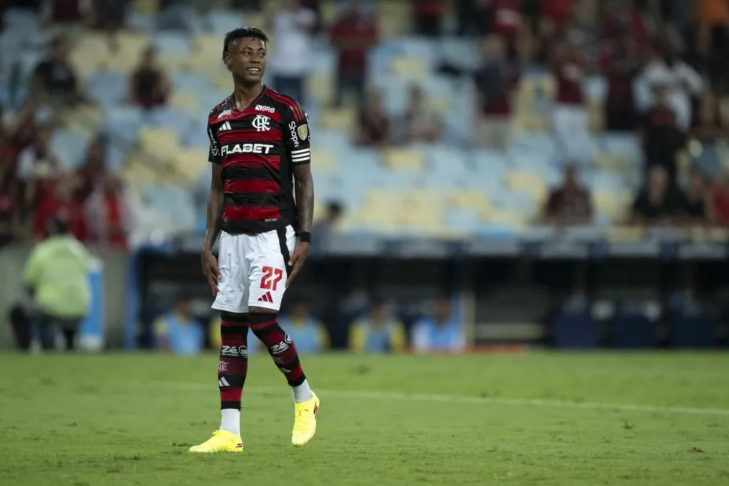 Bruno Henrique em Central Córdoba x Flamengo. Foto: Jorge Rodrigues/AGIF