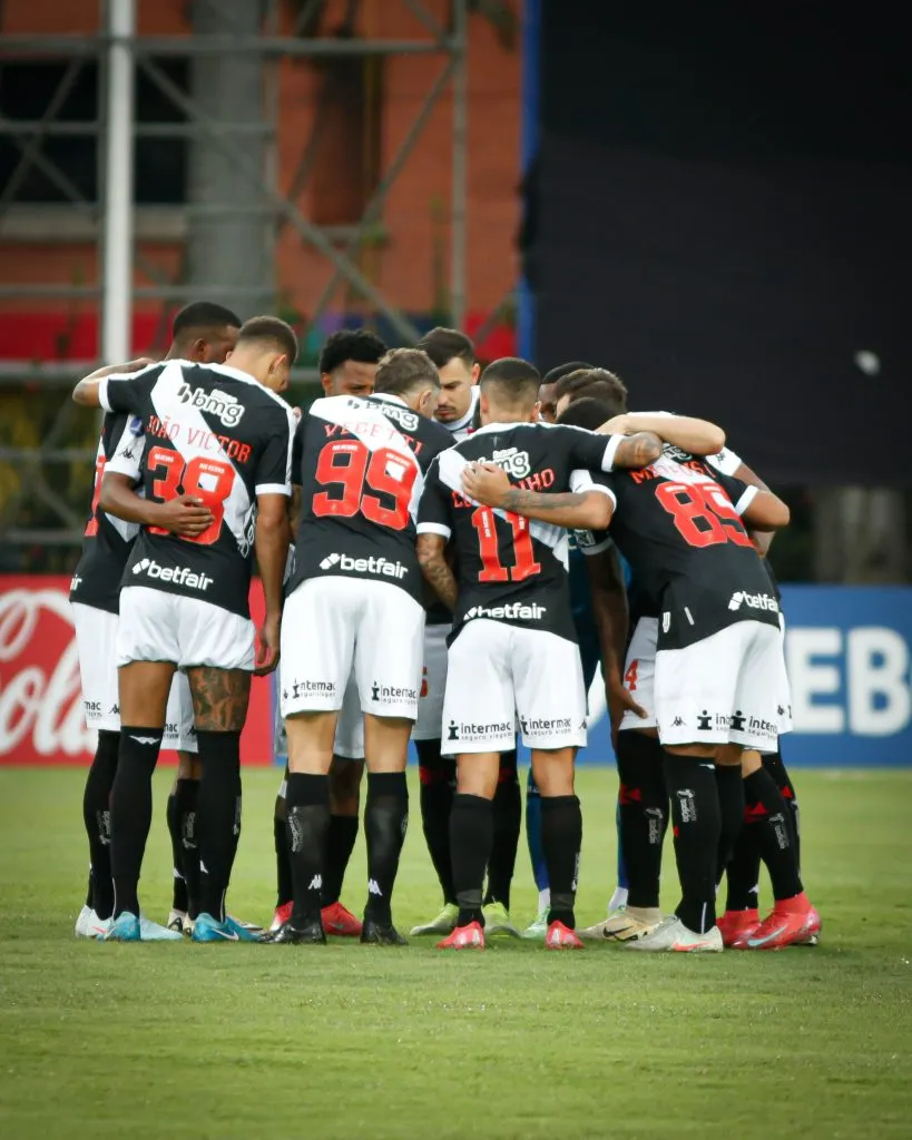 Elenco do Vasco em partida contra o Puerto Cabello (Imagem: Matheus Lima/Vasco)
