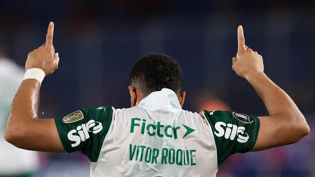 Vitor Roque, jogador do Palmeiras. (Foto: Cesar Greco/Palmeiras/by Canon)