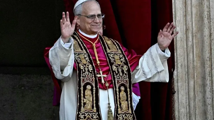 Fortaleza feliz com nome do novo Papa. Foto: Gabriel Bouys/AFP..