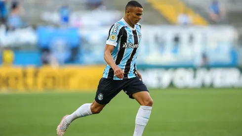 Vanderson jogador do Gremio durante partida contra o Palmeiras no estadio Arena do Gremio pelo campeonato Brasileiro A 2021.