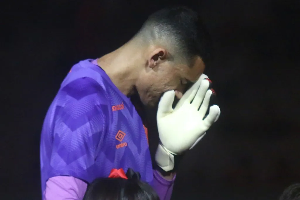 Santos durante partida contra o São Joseense no Campeonato Paranaense de 2025. Foto: Gabriel Machado/AGIF