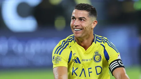 RIYADH, SAUDI ARABIA – MAY 07: Cristiano Ronaldo of Al Nassr reacts during the Saudi Pro League match between Al Nassr and Al Ittihad at Al-Awwal Park on May 07, 2025 in Riyadh, Saudi Arabia. (Photo by Abdullah Ahmed/Getty Images)