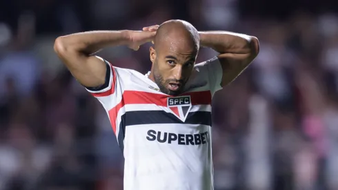 Lucas Moura em partida pelo São Paulo. Foto: Marcello Zambrana/AGIF
