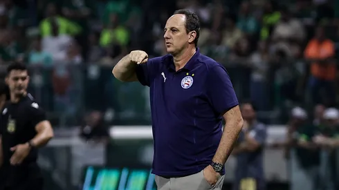SP – SAO PAULO – 27/04/2025 – BRASILEIRO A 2025, PALMEIRAS X BAHIA – Rogerio Ceni tecnico do Bahia durante partida contra o Palmeiras no estadio Arena Allianz Parque pelo campeonato Brasileiro A 2025. Foto: Fabio Giannelli/AGIF