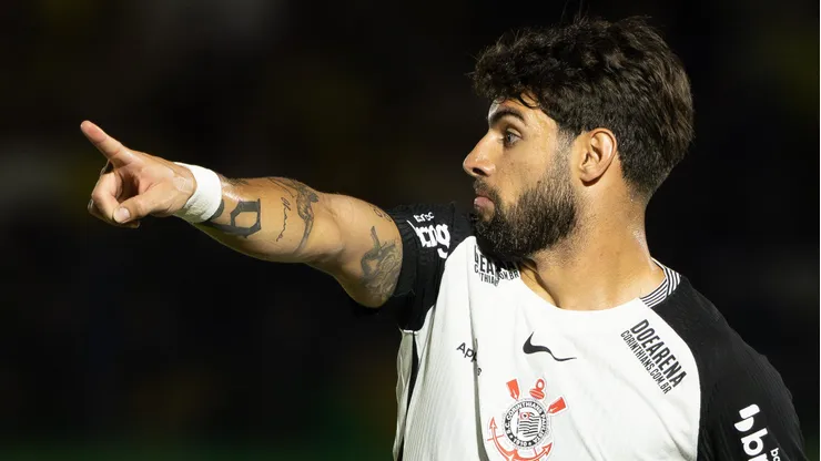 Yuri Alberto jogador do Corinthians durante partida contra o Mirassol no estadio Jose Maria de Campos Maia pelo campeonato Brasileiro A 2025. Foto: Joisel Amaral/AGIF