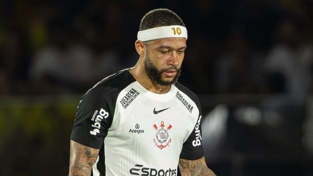 Memphis Depay, jogador do Corinthians. Foto: Joisel Amaral/AGIF