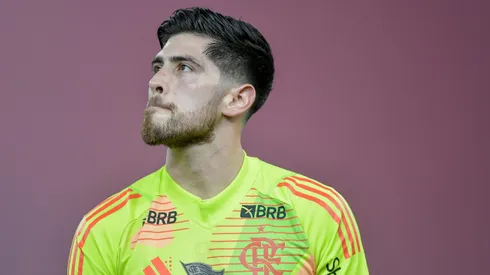 Rossi goleiro do Flamengo durante partida contra o Bahia no estadio Maracana pelo campeonato Brasileiro A 2025. Foto: Thiago Ribeiro/AGIF