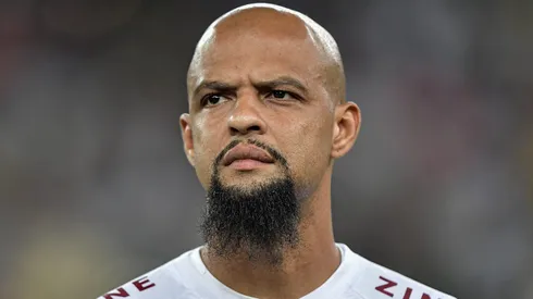 Felipe Melo durante confronto contra o Paysandu na Copa do Brasil de 2023.