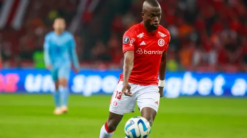 Enner Valencia jogador do Internacional durante partida contra o Bolivar no estadio Beira-Rio pelo campeonato Libertadores 2023.