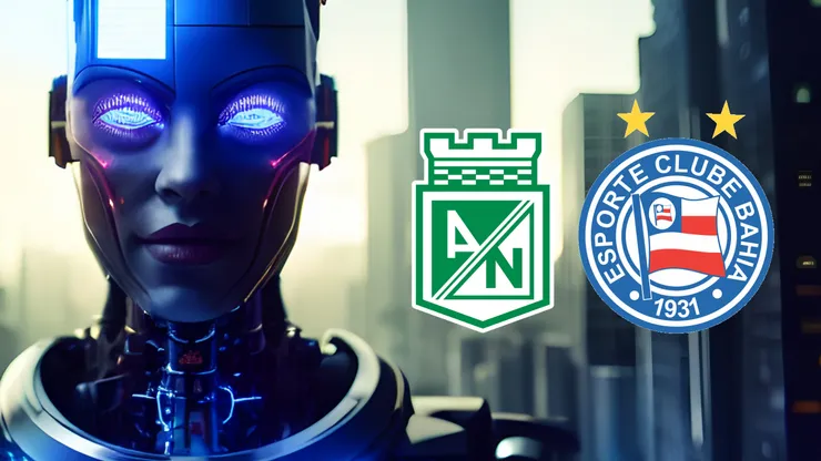 Inteligência artificial prevê resultado de Atlético Nacional x Bahia.