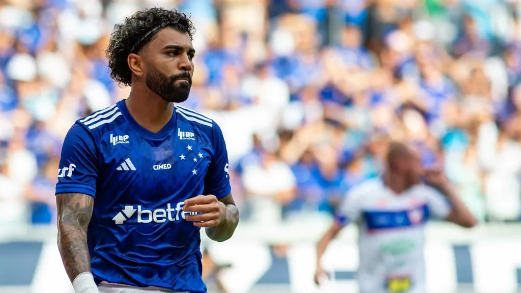 Gabigol em duelo do Cruzeiro. Foto: Fernando Moreno/AGIF