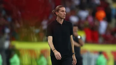 Filipe Luís, técnico do Flamengo, em partida contra a LDU (Imagem: Gilvan de Souza/Flamengo)