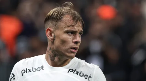 Roger Guedes jogador do Corinthians durante partida contra o Remo no estadio Arena Corinthians pelo campeonato Copa do Brasil 2023.
