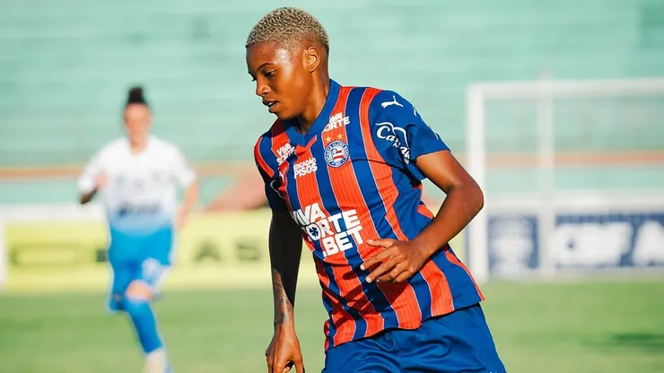 Atacante do Bahia fala sobre o momento e próximos jogos das Mulheres de Aço no Brasileirão Feminino (Reprodução/Bahia)