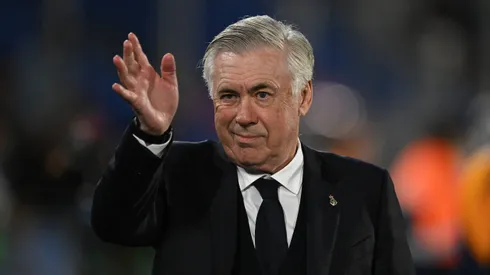 Carlo Ancelotti durante partida pelo Real Madrid.