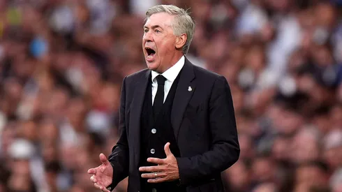 Ancelotti durante partida pelo Real Madrid.