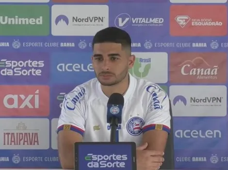 Contra o Vitória, Michel Araújo comemora primeiro gol pelo Bahia