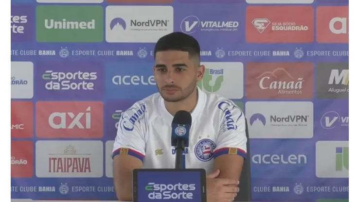 Contra o Vitória, Michel Araújo comemora primeiro gol pelo Bahia