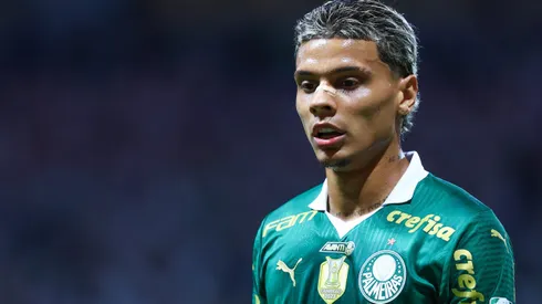 Richard Rios jogador do Palmeiras durante partida contra o Gremio no estadio Arena Allianz Parque pelo campeonato Brasileiro A 2024.
