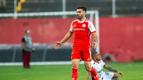 Bruno Henrique jogador do Internacional durante partida contra o Vitoria no estadio Barradao pelo campeonato Brasileiro A 2024.