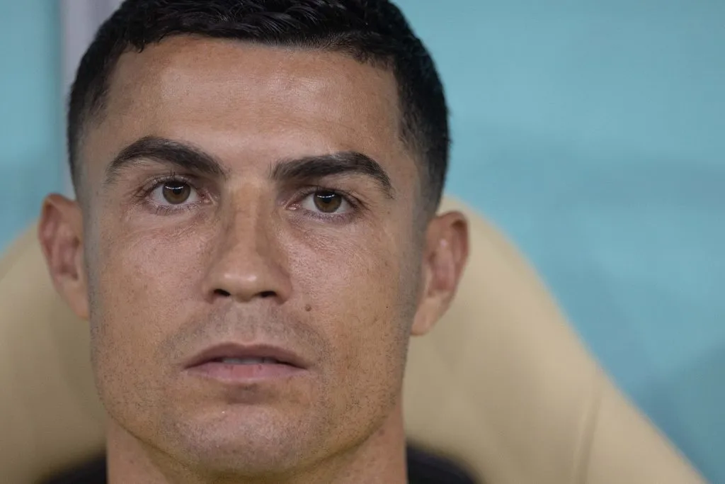 Catar – Doha – 06/12/2022 – COPA DO MUNDO 2022, PORTUGAL X SUICA – Cristiano Ronaldo
 jogador do Portugal visto no banco de reservas durante partida contra o Suica no estadio Education City pelo campeonato Copa do Mundo 2022. Foto: Pedro Martins/AGIF