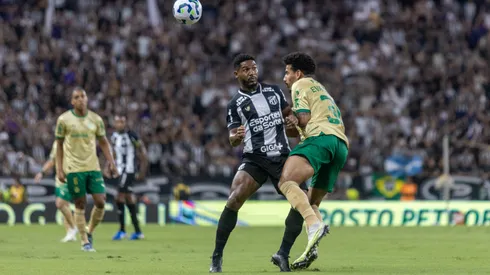 Fabiano jogador do Ceará durante partida contra o Palmeiras no estádio Arena Castelão pelo campeonato Copa Do Brasil 2025. Foto: Lucas Emanuel/AGIF