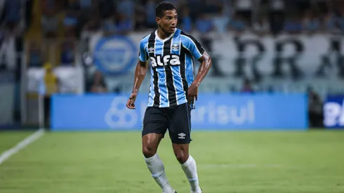 Joao Lucas jogador do Gremio durante partida contra o Pelotas no estadio Arena do Gremio pelo campeonato Gaucho 2025.