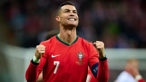 Cristiano Ronaldo durante confronto entre Polônia e Portugal na Nations League 2024/25.
