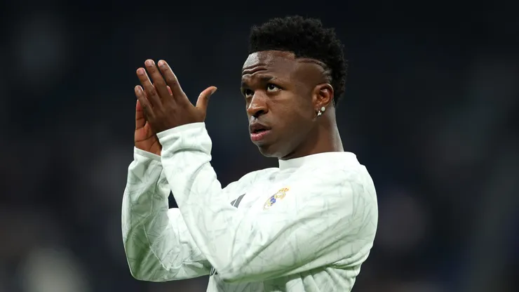 Vinicius Júnior em partida pelo Real Madrid. (Photo by Florencia Tan Jun/Getty Images)