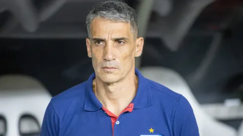 Vojvoda tecnico do Fortaleza durante partida contra o Retro no estadio Arena Castelao pelo campeonato Copa Do Brasil 2025. Foto: Baggio Rodrigues/AGIF