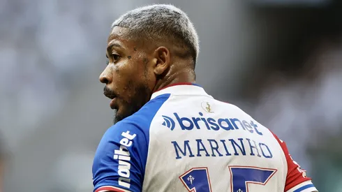Marinho jogador do Fortaleza durante partida contra o Palmeiras no estadio Arena Allianz Parque pelo campeonato Brasileiro A 2023.