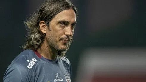 Luis Zubeldia técnico do São Paulo durante partida contra o Nautico no estadio Aflitos pelo campeonato Copa Do Brasil 2025.