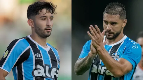 Villasanti e João Pedro em partida pelo Grêmio. Foto: AGIF