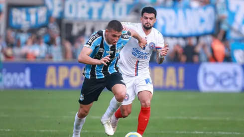 Miguel Monsalve jogador do Gremio durante partida contra o Bahia no estadio Alfredo Jaconi pelo campeonato Brasileiro A 2024. Foto: Maxi Franzoi/AGIF
