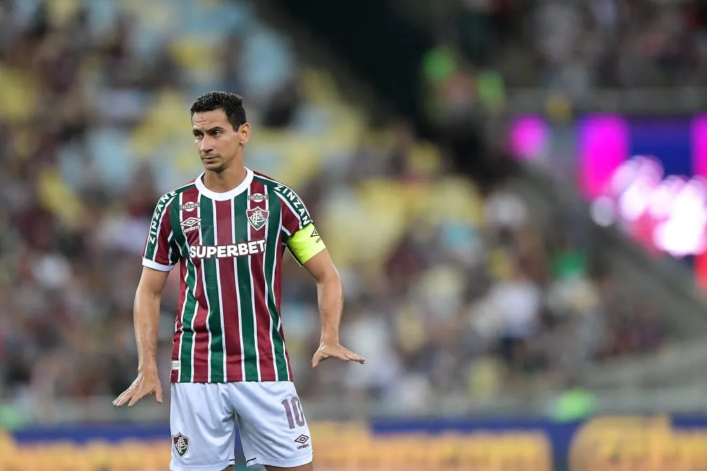 Ganso jogador do Fluminense durante partida contra o Sport no estadio Maracana pelo campeonato Brasileiro A 2025. Foto: Thiago Ribeiro/AGIF