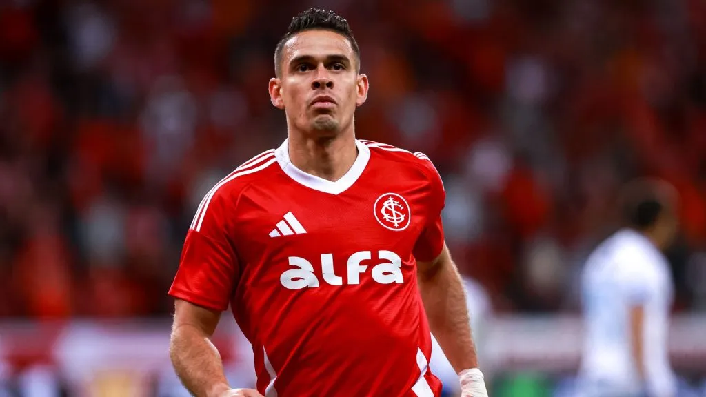 Borré fez o gol da classificação do Internacional na Libertadores – Foto: Maxi Franzoi/AGIF.