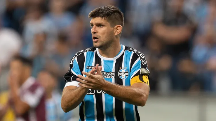 Walter Kannemann jogador do Gremio durante partida contra o Caxias no estadio Arena do Gremio pelo campeonato Gaucho 2024.