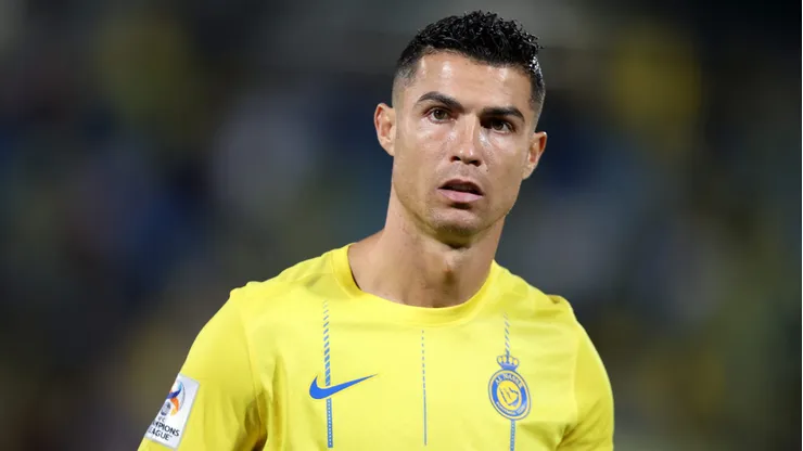Cristiano Ronaldo em campo pelo Al-Nassr. (Photo by Yasser Bakhsh/Getty Images)