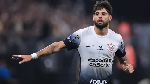 Yuri Alberto jogador do Corinthians durante partida contra o Fortaleza no estadio Arena Corinthians pelo campeonato Copa Sul-Americana 2024.
