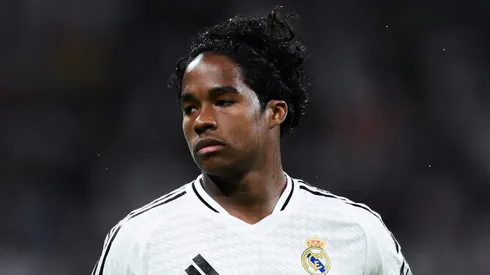 Endrick em campo pelo Real Madrid. (Photo by David Ramos/Getty Images)